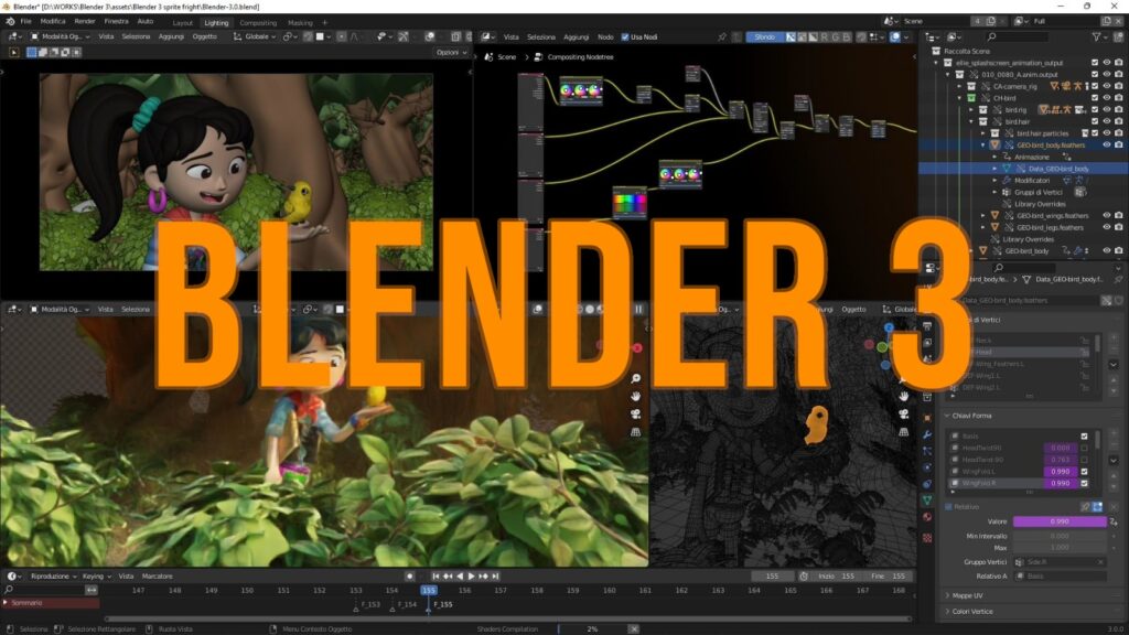 Immagine copertita corso Blender 3