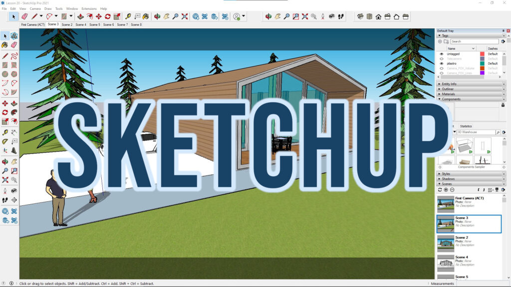 Immagine copertita corso Sketchup Pro