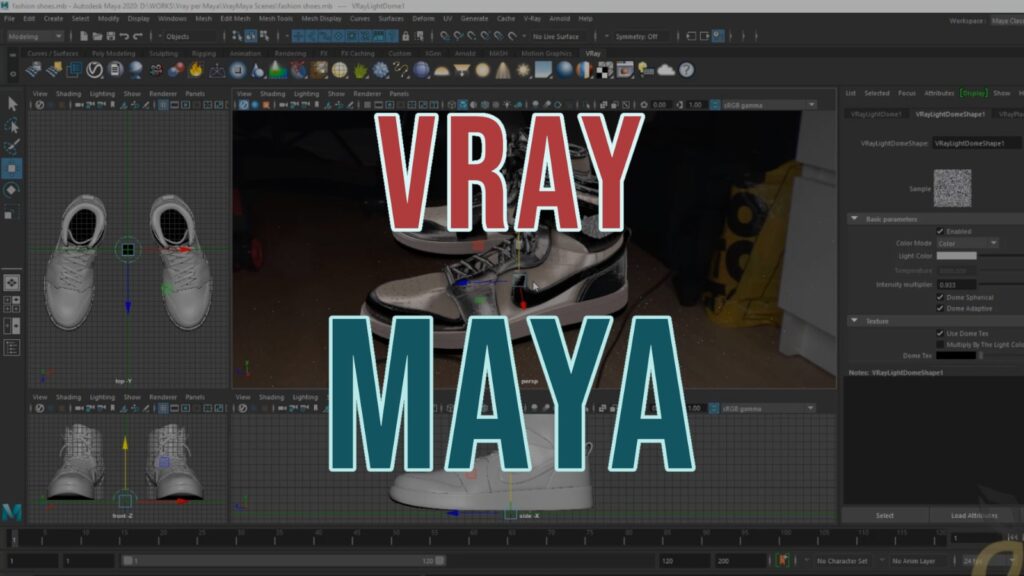 Immagine copertita corso Vray per Maya