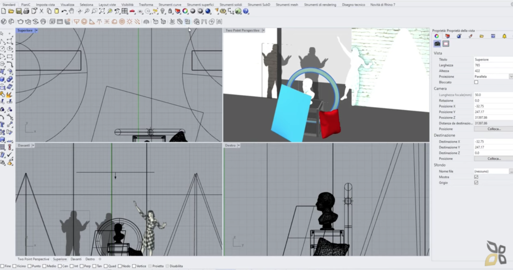 l'immagine raffigura la creazione di mappature per realizzare disegni e modelli 3D