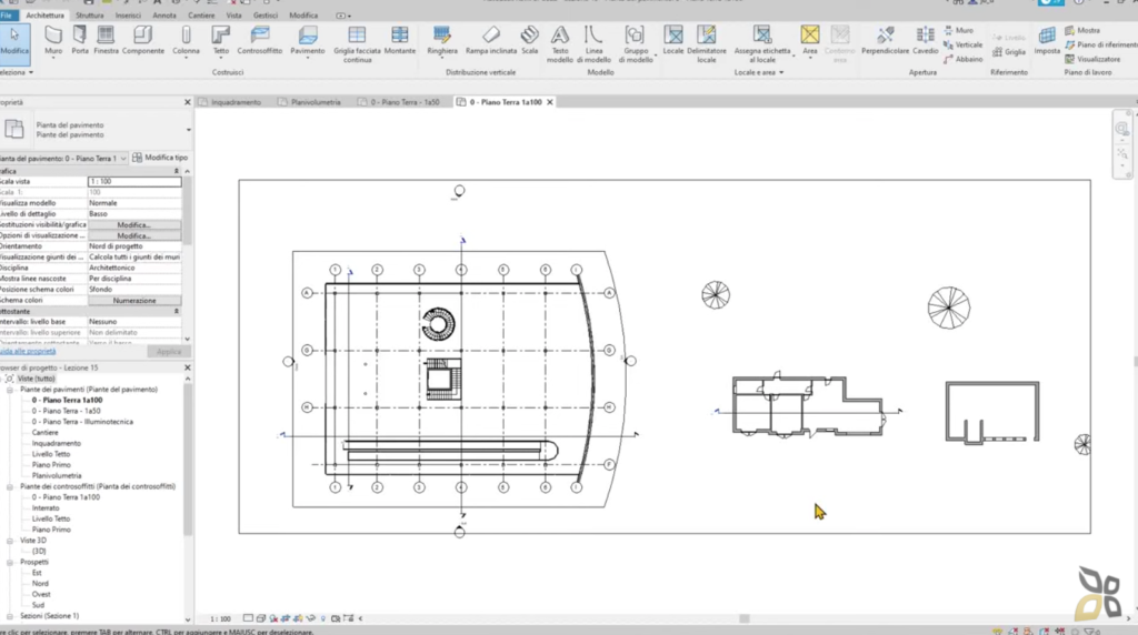 esempio di annotazioni sul progetto revit 