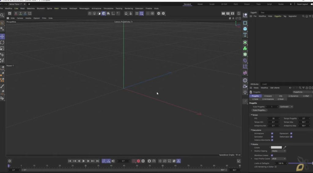 l'immagine rappresenta la creazione di asset con il software e la selezione di linee